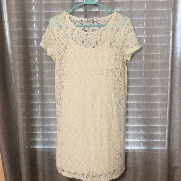 Forever 21 Dresses & Skirts - Forever 21 Lace Shift Dress